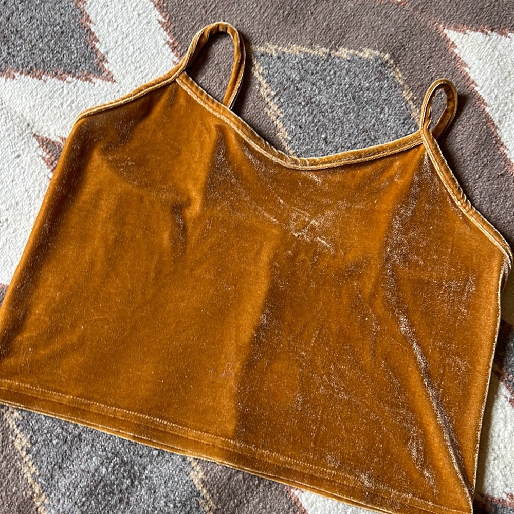 Velvet Stretch Crop Cami